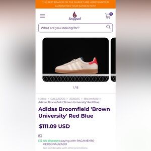 Adidas Broomfield 'Brown University' Red Blue Women’s